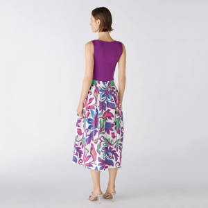 Oui Floral Midi Skirt